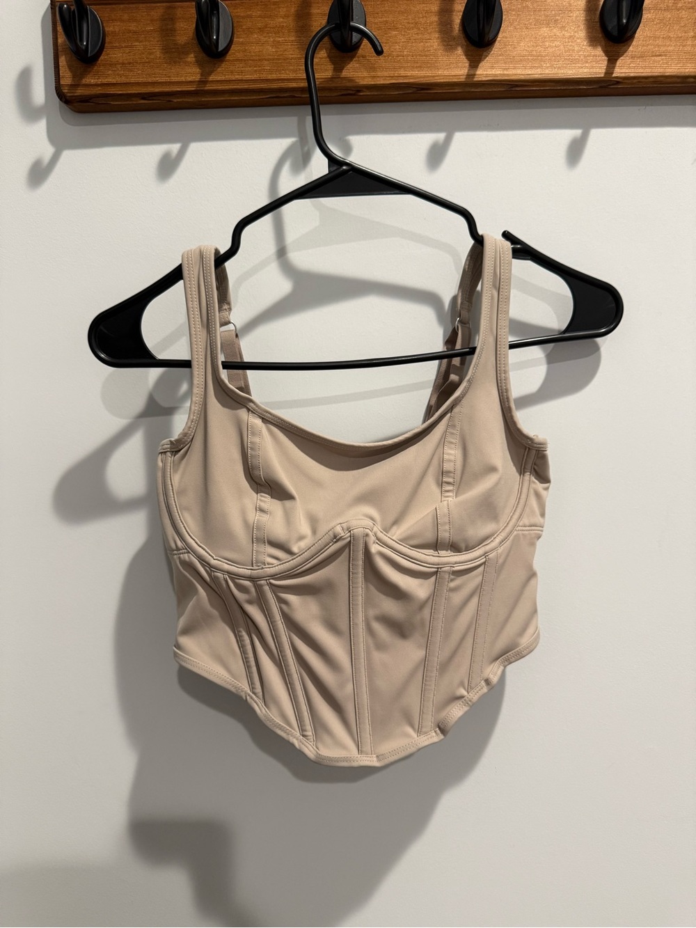Hollister Beige Corset-Style Tank Top